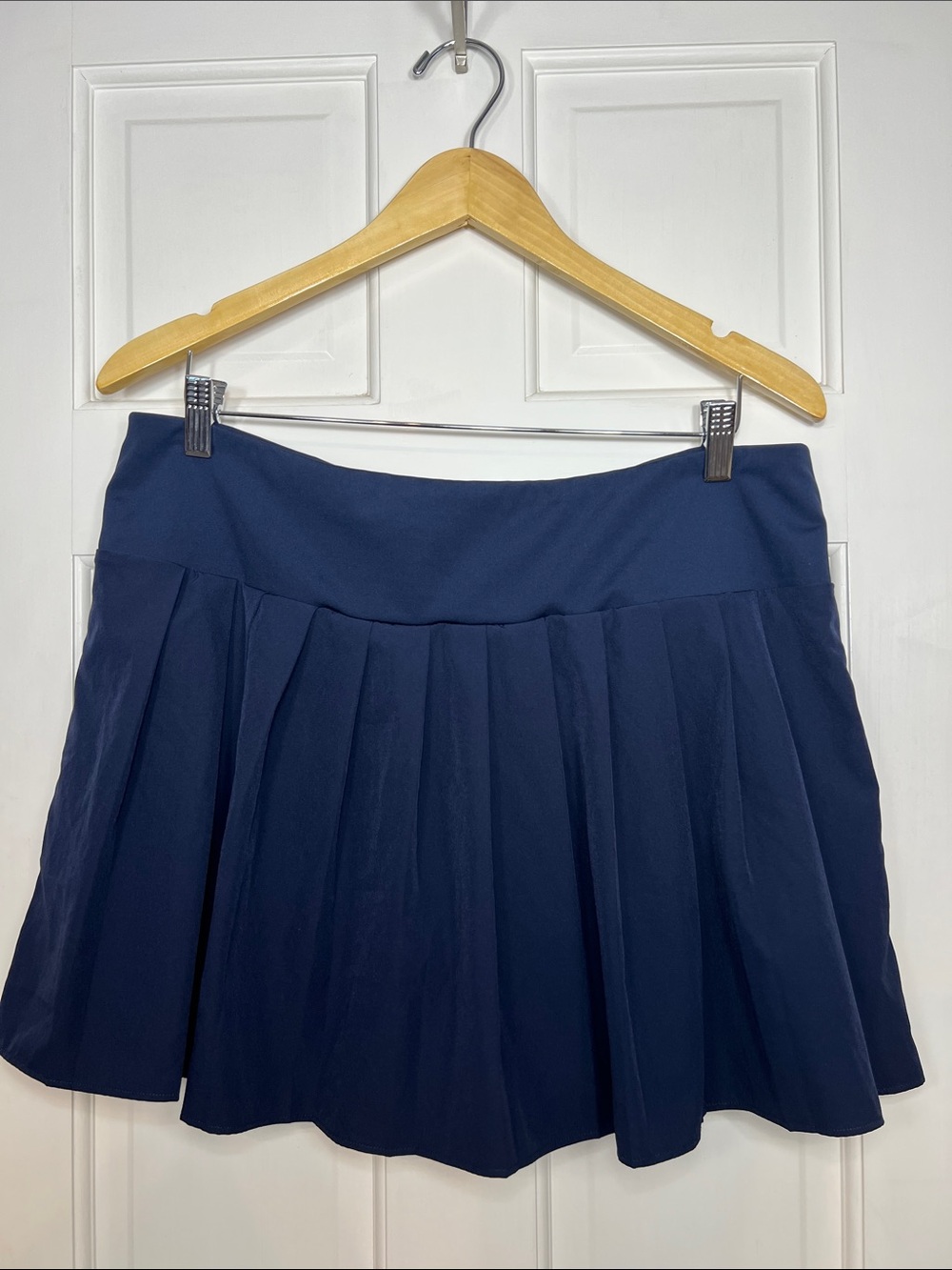 Tommy Bahama Navy Pleated Golf Tennis Pickleball  Circle Skort Skirt Sz XL